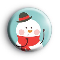 Dapper Dressed Snowman Badge