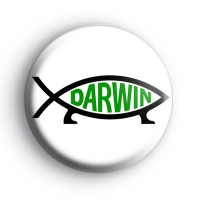 Darwin Fish Button Badge thumbnail