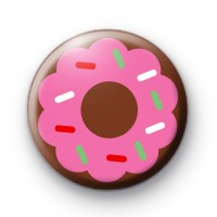 Delicious Pink Doughnut Badge