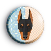 Dobermann Dog Button Badge thumbnail