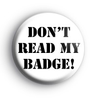 Don't Read My Badge