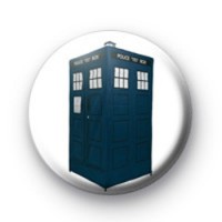 Dr Who Blue Tardis Button Badges
