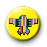 Native American Yellow Bird Pattern badge