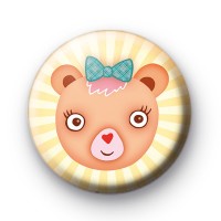 Sweet teddy bear badge