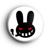Evil Bunny Halloween badges