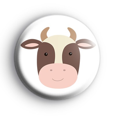 Cow Face Badge