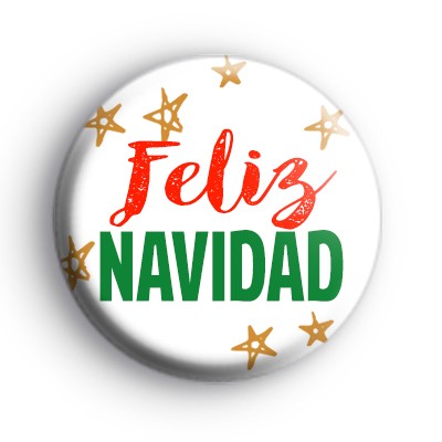 Feliz Navidad Spanish Merry Christmas Badge