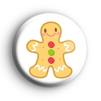 Festive Gingerbread Man Cookie Badge