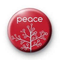 Festive Peace Tree Badge