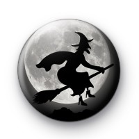 Creepy Witch Pin Button Badge