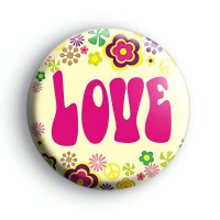 Pink Love Hippie Badge thumbnail