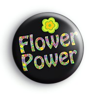 Hippie Flower Power 2 Badge