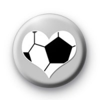 Football Love Heart Badges