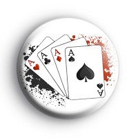 Four Aces Playing Cards Badge