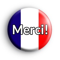 France Merci Flag Badge