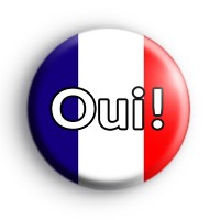 France Oui Flag Badge