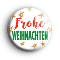 Frohe Weihnachten German Merry Christmas Badge thumbnail