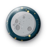 Full Moon Pin Button Badge