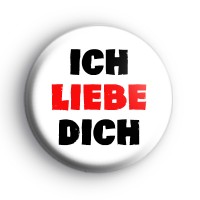 German Ich Liebe Dich Badge