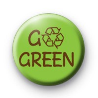 GO GREEN Recycle badge