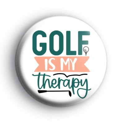 Golf Is My Therapy Badge medium