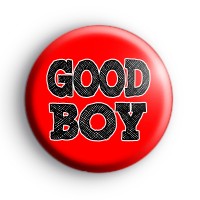 Good Boy Red Xmas Badge