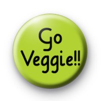 Go Veggie Button Badges