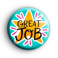 Great Job Gold Star Badge