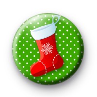 Green and Red Stocking Badge