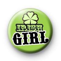 Green Irish Girl Shamrock Badges