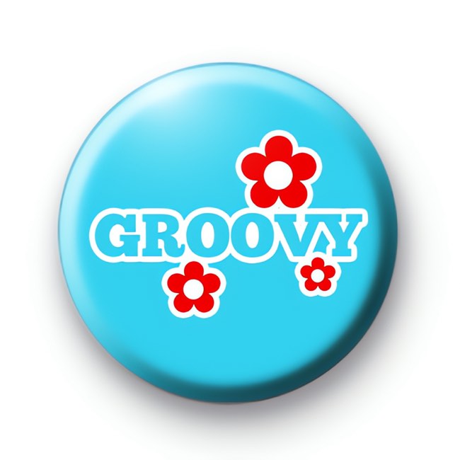 Blue Groovy Badge