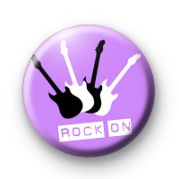 Guitars Rock On Button Badges