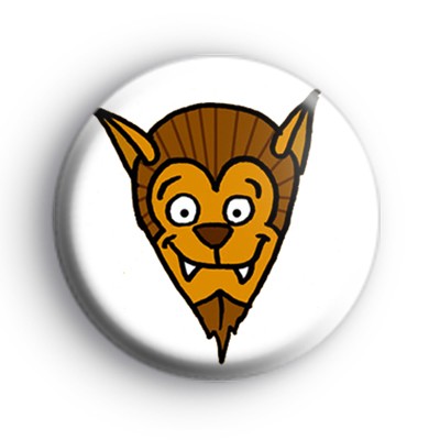 Werewolf halloween badge medium