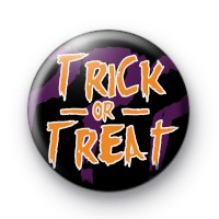 Trick or Treat Orange Halloween Badge
