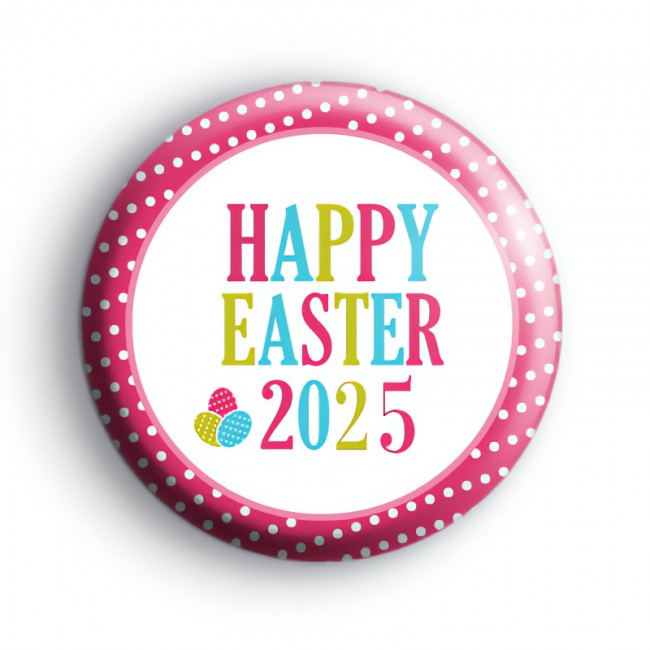 Cute Happy Easter 2025 Badge