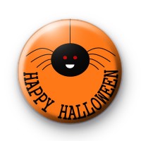 Happy Halloween Spider Badge