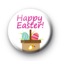 Happy Easter Egg Basket Badges