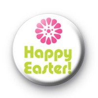 Happy Easter Flower Badge