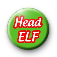 Head Elf Button Badge
