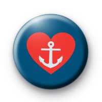 Red and Blue Heart Anchor Badge