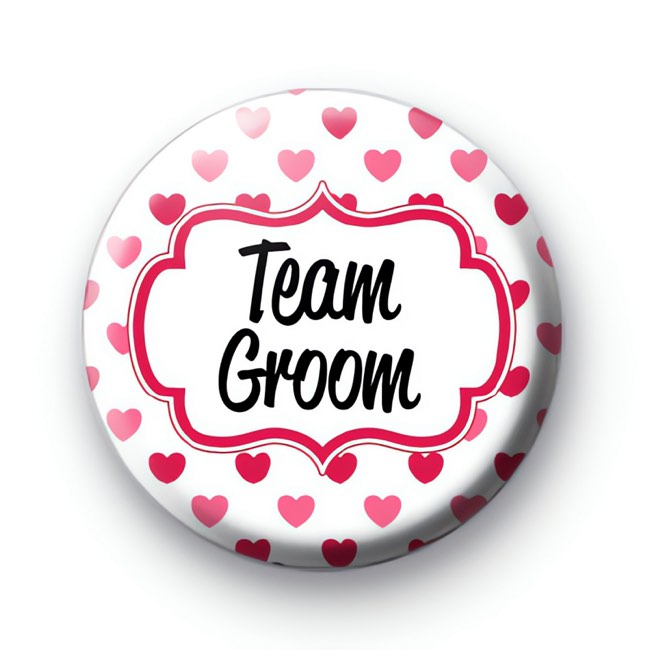 Hearts Galore Team Groom Badges