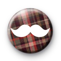 Highland Moustache Movember Badge