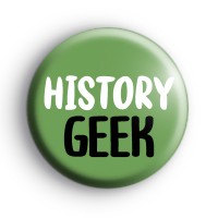 History Geek Button Badge