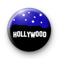 Hollywood Hills Button Badge