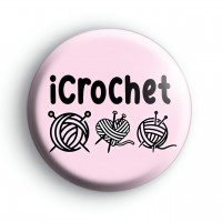 iCrochet Button Badge