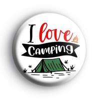 I Love Camping Badge