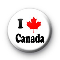 I Love Canada Badges