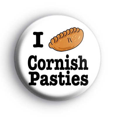 I Love Cornish Pasties Badge