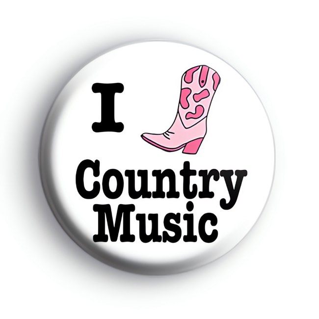 I Love Country Music Badges