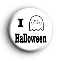I Love Halloween Ghost Badge thumbnail